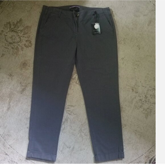 SIMONA BARBIERI WOMEN TWIN SET GREY PANTS. NWT TG 31 - Picture 3 of 11